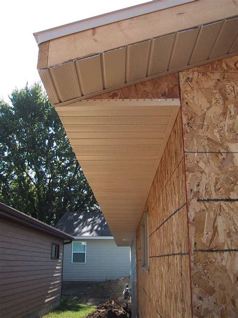 Never vent into the <b>soffit</b>. . How to install soffit without bird box